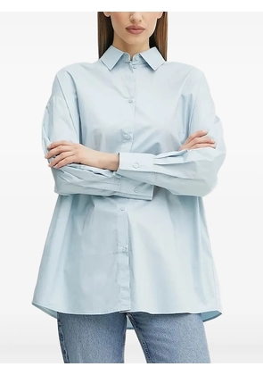 Armani Exchange logo-plaque shirt - Blue