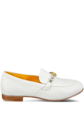 Madison.Maison jewelled loafers - White