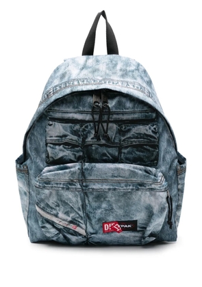 Eastpak x Diesel denim-effect backpack - Blue