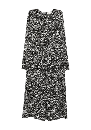A.M.G. printed midi dress - Black