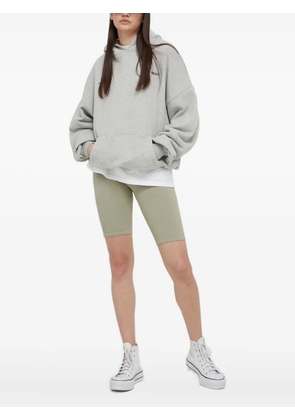 PREACH embroidered-logo cotton hoodie - Grey