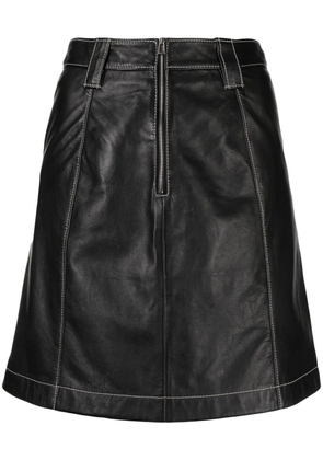 PS Paul Smith contrast-stitching mini skirt - Black