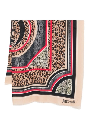 Just Cavalli animal-print scarf - Neutrals