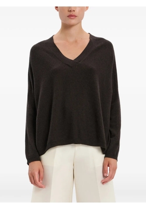 arch4 V-neck sweater - Brown