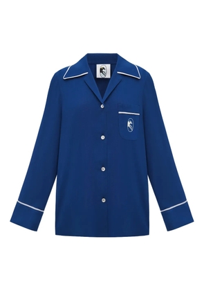 Sleeper Finnegan piped pajama shirt - Blue