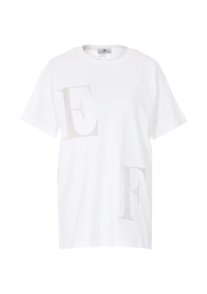 Elisabetta Franchi logo-print T-shirt - White