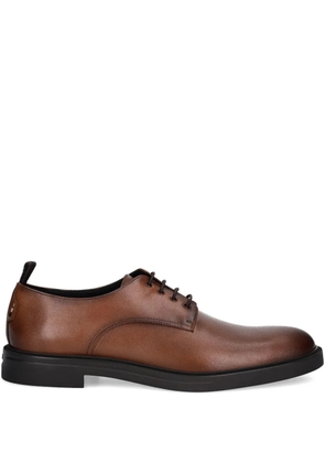 BOSS Calev leather lace-up derby shoes - Brown