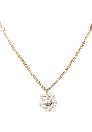 CHANEL Pre-Owned floral-pendant necklace - Gold