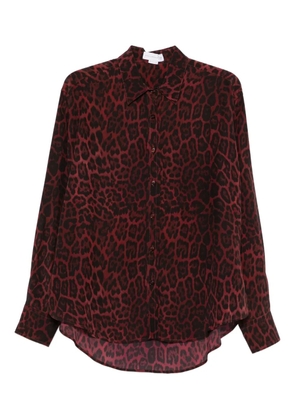 Stella McCartney leopard-print buttoned shirt - Red