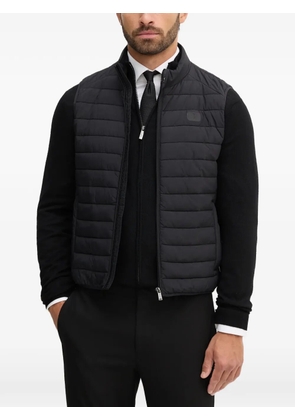 Trussardi padded zip gilet - Black