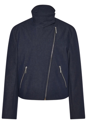 Rosetta Getty funnel-neck twill-weave jacket - Blue