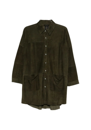 Giorgio Brato patch-pockets long shirt - Green