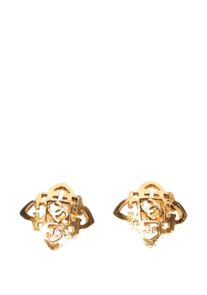 CHANEL Pre-Owned cut-out earings - Gold