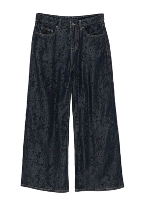 JNBY floral-embroidered jeans - Blue