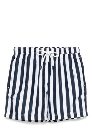BOSS striped swim shorts - Blue