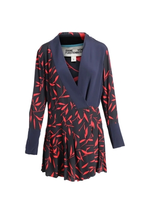 Diane Von Furstenberg Vintage patterned mini dress - Blue