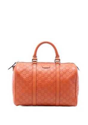 Gucci Pre-Owned 2016-2025 Medium Guccissima Joy boston bag - Orange
