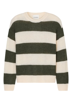 Closed stripe crew-neck sweater - 681