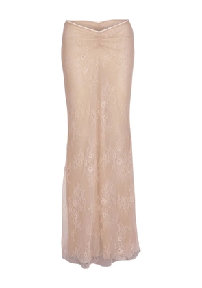 BANANHOT Balena lace skirt - Neutrals