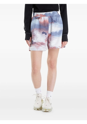 Nike elastic-waistband printed shorts - Blue