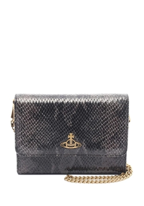 Vivienne Westwood Pre-Owned 2020s Orb-plaque chain wallet - Grey