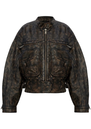 Gestuz Lineragz leather jacket - Black