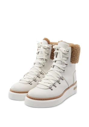 Hermès Pre-Owned 2010sFlocon lace-up boots - White