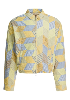 KAPITAL Patchwork zip-fastening jacket - Yellow