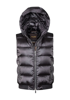 Moorer Layre-HC hooded gilet - Black
