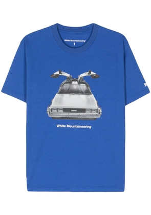 White Mountaineering Delorean cotton T-shirt - Blue