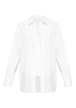 SAMSOE SAMSOE Samoon tie-detail shirt - White