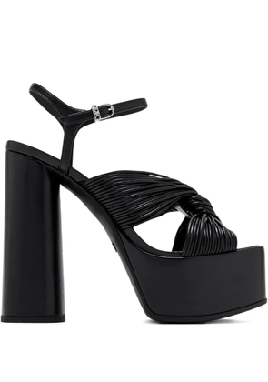 Michael Kors 140mm Alessia knotted platform sandals - Black