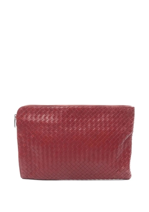 Bottega Veneta Pre-Owned 2000s Intrecciato clutch bag - Red