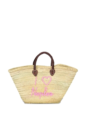 Poolside I Love Naples tote bag - Neutrals