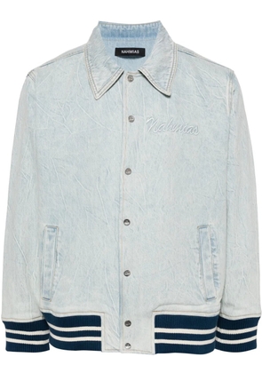 Nahmias Miracle Academy denim bomber jacket - Blue