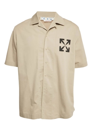 Off-White Pre-Owned Arroww-print short-sleeve shirt - Neutrals