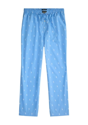 Polo Ralph Lauren logo-pattern pajama pants - Blue