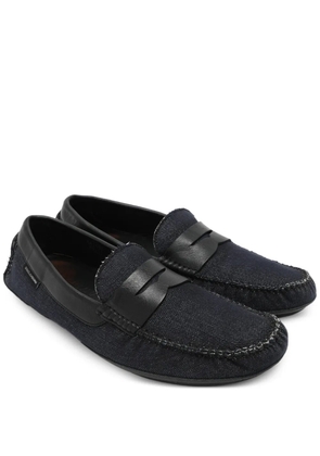 Dolce & Gabbana Pre-Owned denim leather loafers - Blue