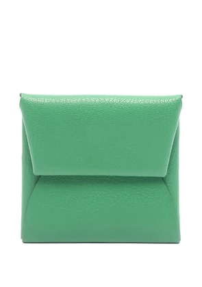Hermès Pre-Owned 2024 Bastia Bamboo engraved coin purse - Green