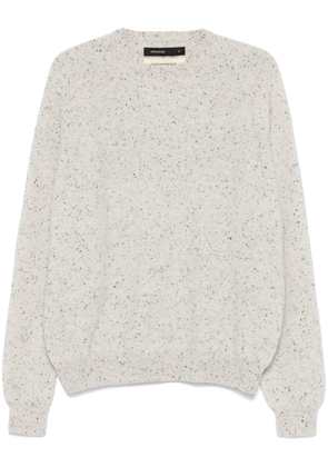 Frenckenberger speckle-knit sweater - Grey