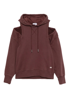 Jean Paul Gaultier cut-out hoodie - Red