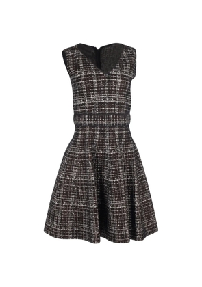 Prada Pre-Owned flared plaid dress - Brown