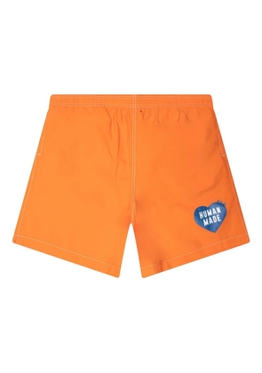 Human Made heart-logo swim shorts - Orange