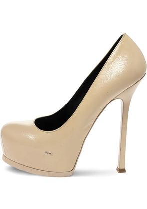 Saint Laurent Pre-Owned 110mm Tribtoo pumps - Neutrals
