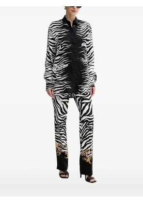 Versace Jeans Couture zebra-print shirt - Black