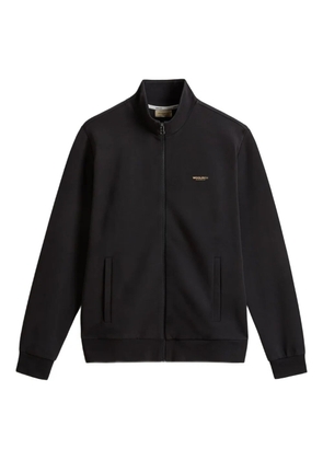 Woolrich logo-detail zip-up track top - Black
