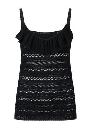 LIU JO ruffled top - Black