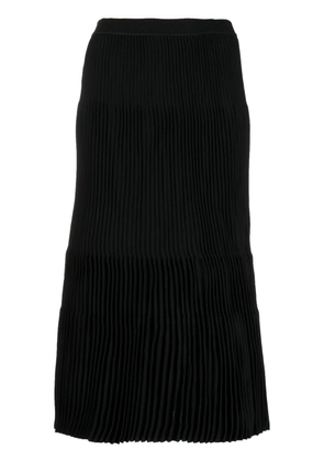 JNBY ribbed-knit mid-length skirt - Black