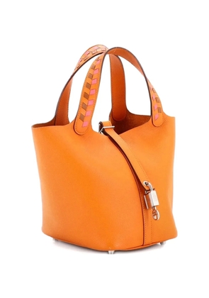 Hermès Pre-Owned Picotin Lock Bag Tressage Epsom PM bucket bag - Brown