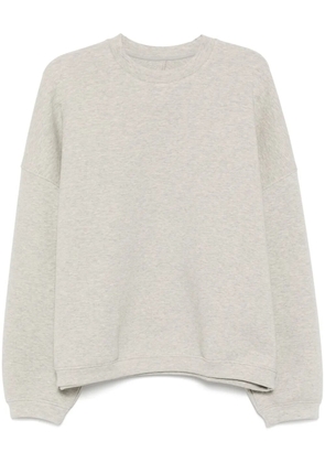 CROQUIS Loose cotton collarless hoodie - Grey
